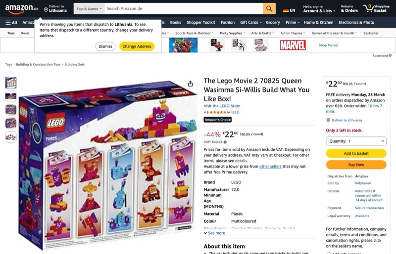 LEGO Lego Movie Königin Wasimma SI-Willis BAU-was-Du-Willst-Box! 70825 kaina Amazon.de — 22,60 €